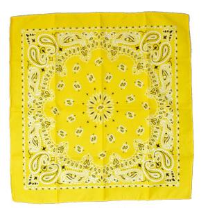 バンダナ イエロー 53×53cm (100円ショップ 100円均一 100均一 100均)