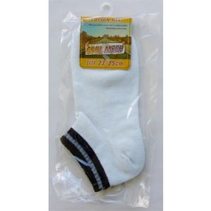 靴下 綿混 クールメッシュ ライン くるぶし丈 レディースサイズ(23〜25cm) ［色指定不可］ (100円ショップ 100円均一 100均一 100均)