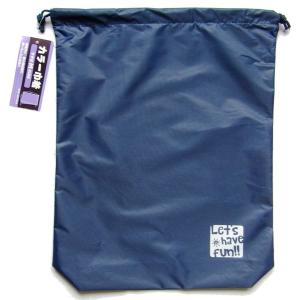 カラー巾着袋 マチ付 Mサイズ(28×36×マチ8cm) ［色指定不可］ (100円ショップ 100円均一 100均一 100均)