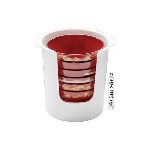 食器ストッカー ホワイト 14.9×16.3×...の詳細画像2