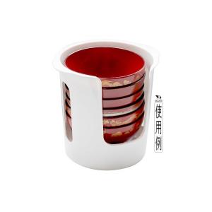 食器ストッカー ホワイト 14.9×16.3×...の詳細画像4