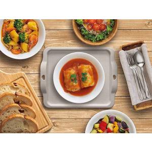 電子レンジで使えるトレー グレー 22.9×2...の詳細画像4
