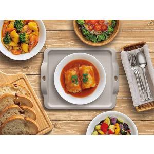 電子レンジで使えるトレー グレー 22.9×2...の詳細画像4
