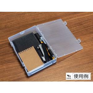 立てて置ける収納ケース 仕切なし クリア 21...の詳細画像5