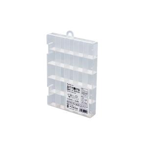 立てて置ける収納ケース 仕切25 クリア 21.2×15×厚み2.7cm (100円ショップ 100円均一 100均一 100均)