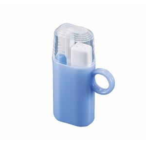 歯ブラシセット コップ付 ブルー (100円シ...の詳細画像1
