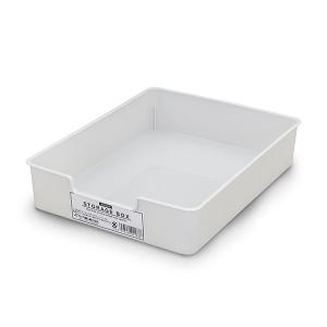 ストレージボックス ショート グレー 19×25.2×高さ5.5cm