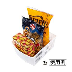 アレンジ引き手バスケット ワイド ホワイト 2...の詳細画像4