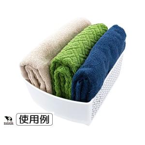 アレンジ引き手バスケット ワイド ホワイト 2...の詳細画像5