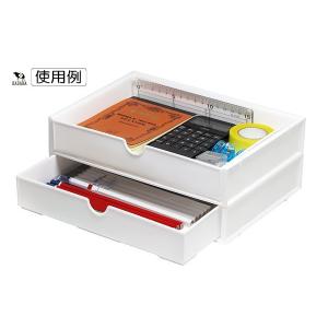 A5引き出しラック 横型 ホワイト 23.6×...の詳細画像4