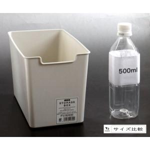 ストレージボックス グレー スリム(14.5×...の詳細画像1
