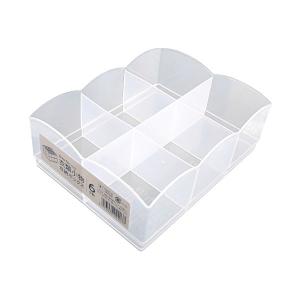 衣類小物収納ボックス 6分割 クリア 13×17×高さ6.1cm (100円ショップ 100円均一 100均一 100均)
