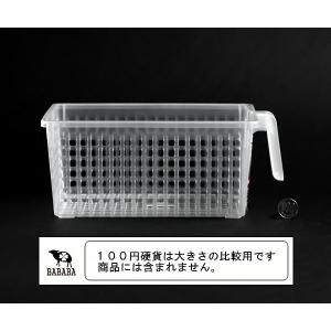 アレンジバスケット ハンドル付き クリア 15...の詳細画像1