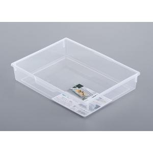 トレー 横型 A5サイズ収納可 24.4×19.6×高さ4.8cm (100円ショップ 100円均一 100均一 100均)