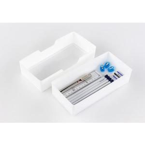 ストレージケース フタ付 ホワイト 11×23...の詳細画像2