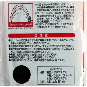 インソール ボア ブラック 男性用フリーサイズ...の詳細画像4