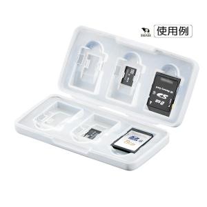 SD・microSDカードケース ホワイト 6...の詳細画像1