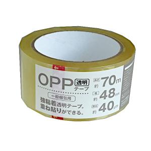 ＯＰＰテープ　透明　一般梱包用　４．８ｃｍ×長さ７０ｍ