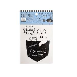 アイロン転写 ラバーシート クマ