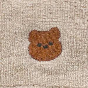 シャーリングハンドタオル クマ柄 30×30c...の詳細画像2
