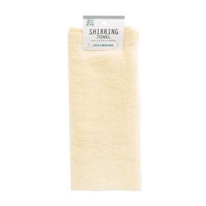 シャーリングフェイスタオル クリーム・ブラウン...の詳細画像1