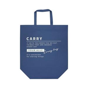 トートバッグ 合皮ネーム付 横 LLサイズ(40×46.5×マチ11.5cm