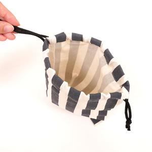 キンチャク ストライプ柄 23×18cm [色...の詳細画像5