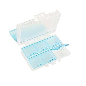 収納ケース フタ付 ホワイト 10.7×7.2×高さ3.4cm トスラ (100円