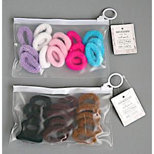 リングヘアーバンド 直径3cm 15個入 [色...の詳細画像1