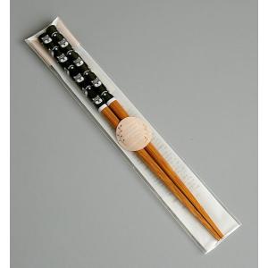 箸 先端角型 柴犬 黒 18cm (100円シ...の詳細画像4