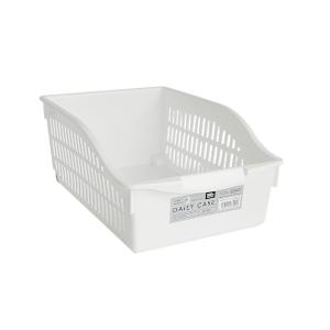 デイリーケース コロ付ワイド クールホワイト 20.5×30.5×高さ12.5cm