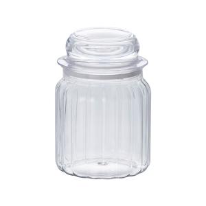 キャニスター ＰＥＴ製 カルコ クリア 大 容量420ｍｌ (100円ショップ 100円均一 100均一 100均)