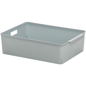 バスケット B5サイズ収納可 21×30×高さ8.3cm アイボリー (100円