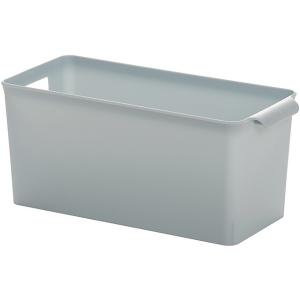 バスケット ロング(13×30.1×高さ8.8cm) ブラウン (100円ショップ 100円