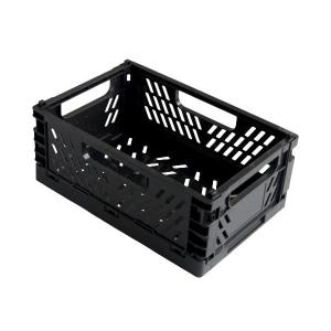 折りたたみコンテナ M90 ダークグレー 22.3×14.8×高さ9.3cm (100円ショップ 100円均一 100均一 100均)