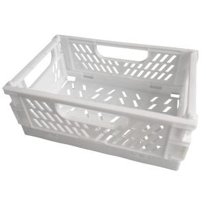 折りたたみコンテナ S60 ホワイト 15.2×10×高さ6.1cm (100円ショップ 100円均一 100均一 100均)