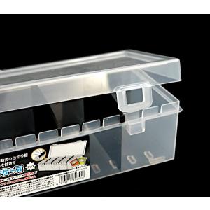大容量仕切りカードケース クリア 27×11×...の詳細画像5