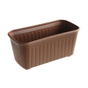 プランター チョコブラウン 28.3×14.7×高さ12.6cm (100円ショップ 100円均一 100均一 100均)｜kawauchi