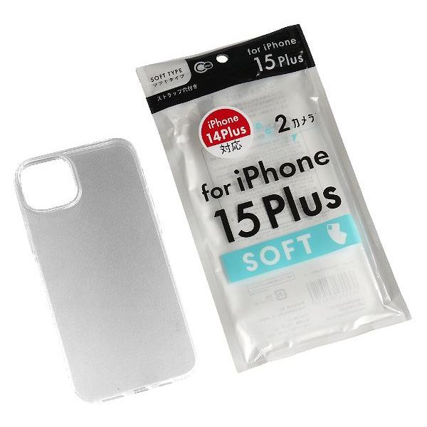 iPhone15Plus用ケース ソフトクリア (100円ショップ 100円均一 100均一 100...