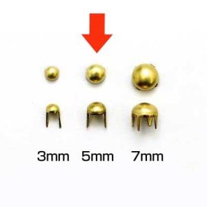 レザークラフト 材料 金具 スタッズ スポッツ ラウンドスタッズ 3mm B