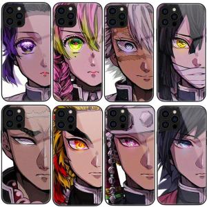 鬼滅の刃刃 スマホケース iphone13 ケース 胡蝶しのぶ 煉獄杏寿郎 甘露寺蜜璃 時透無一郎 宇髄 iphone13 pro ケース 強化ガラス アイフォンケース