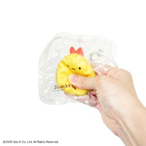 すみっコぐらし むにゅもちスクイーズ えびふらいのしっぽ 水感 シリコン ぷにぷに もちもち チェーン付き キーホルダー ストレス解消 カヨトイズ