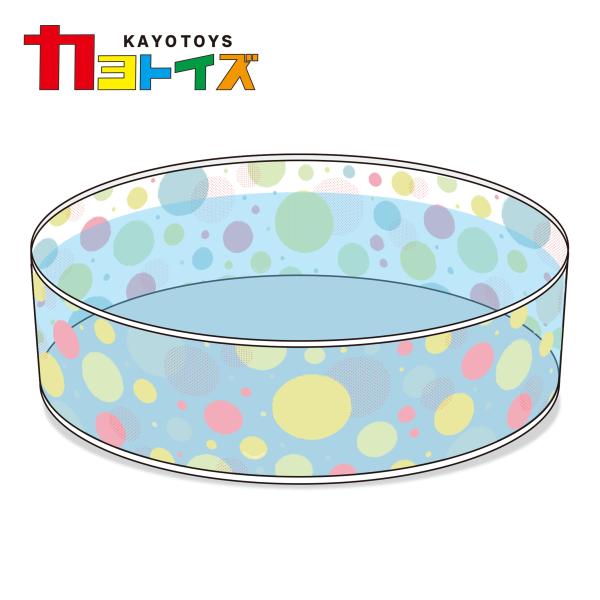 ビニール プール 空気入れ不要 152×25cm パッと広げてホームプール(水玉）大型 ガーデンプー...