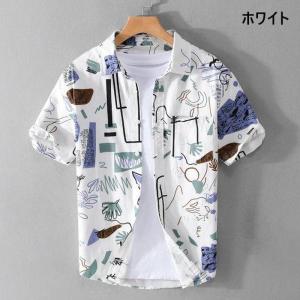 アロハシャツ メンズ カジュアルシャツ 花柄シ...の詳細画像1