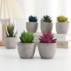フェイクグリーン 人工観葉植物 多肉植物 鉢植...の詳細画像5