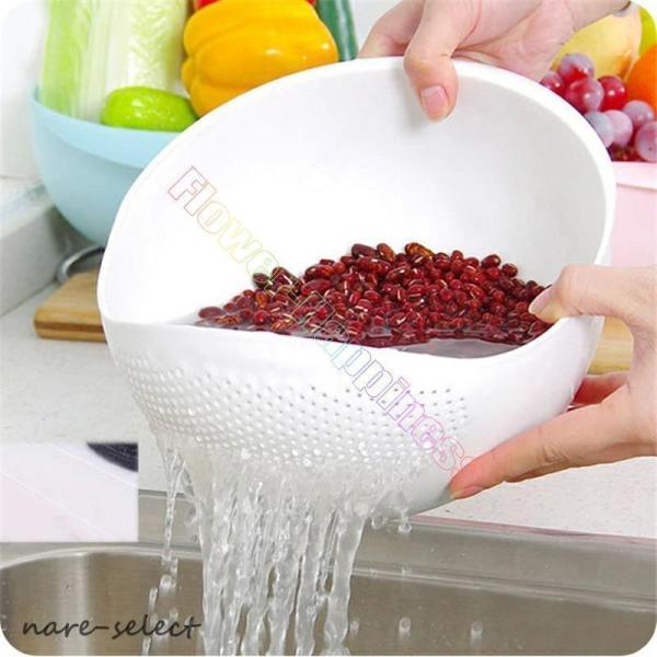 水切り お米を研ぐ お米 野菜 果物 穀物 便利なグッズ キッチン 調理用ボール 役立つ 便利 深型...