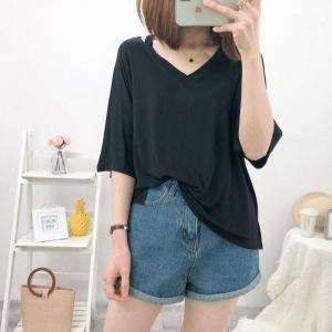 Tシャツ レディース 半袖 トップス カットソ...の詳細画像5
