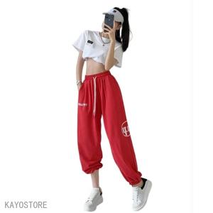 ダンスパンツ レディース スウェットパンツ ゆ...の詳細画像4