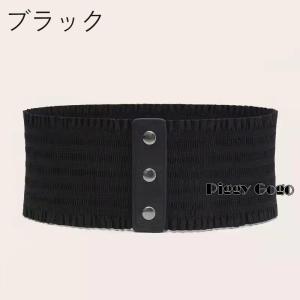 ベルト サッシュベルト コルセットベルト ワイ...の詳細画像2