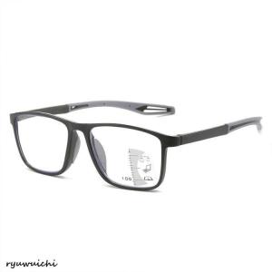 遠近両用 メガネ 老眼鏡 UVカット 調光 サ...の詳細画像2